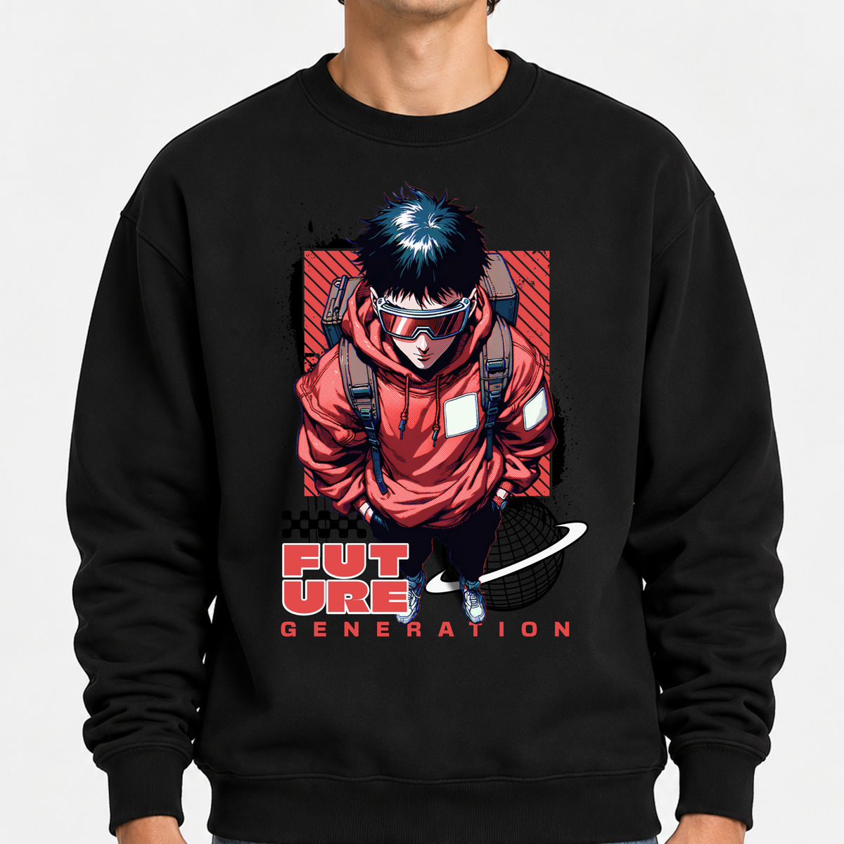 TOBU Unisex / Regular Şardonlu Sweatshirt / Future