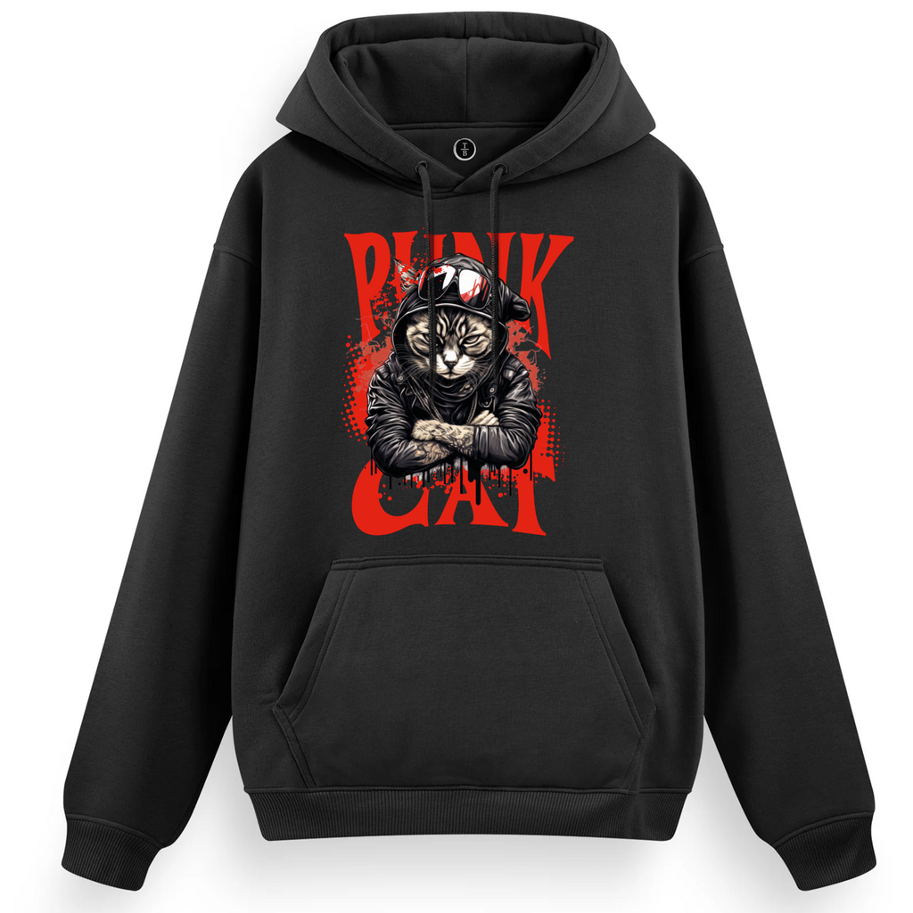 Regular Hoodie / Punk Cat