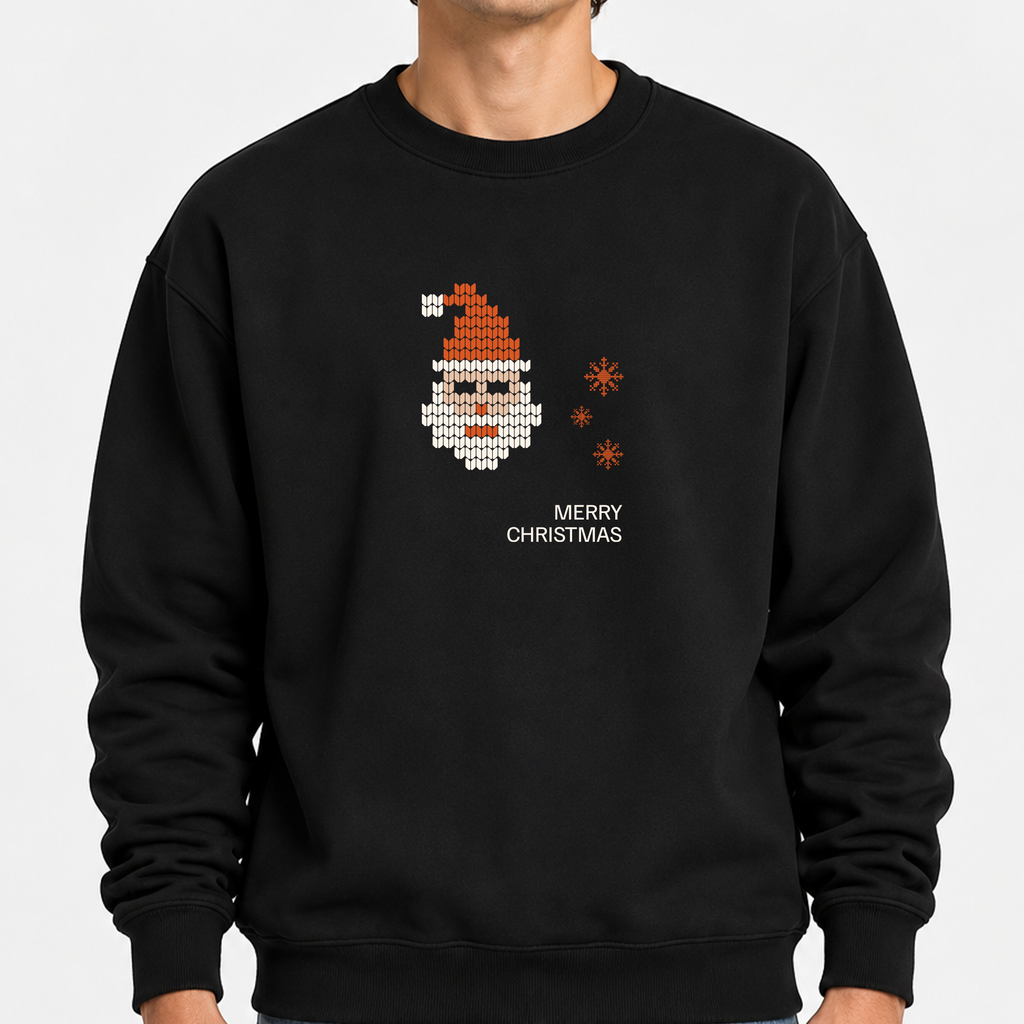 TOBU Unisex / Regular Şardonlu Sweatshirt / Merry Christmas 2
