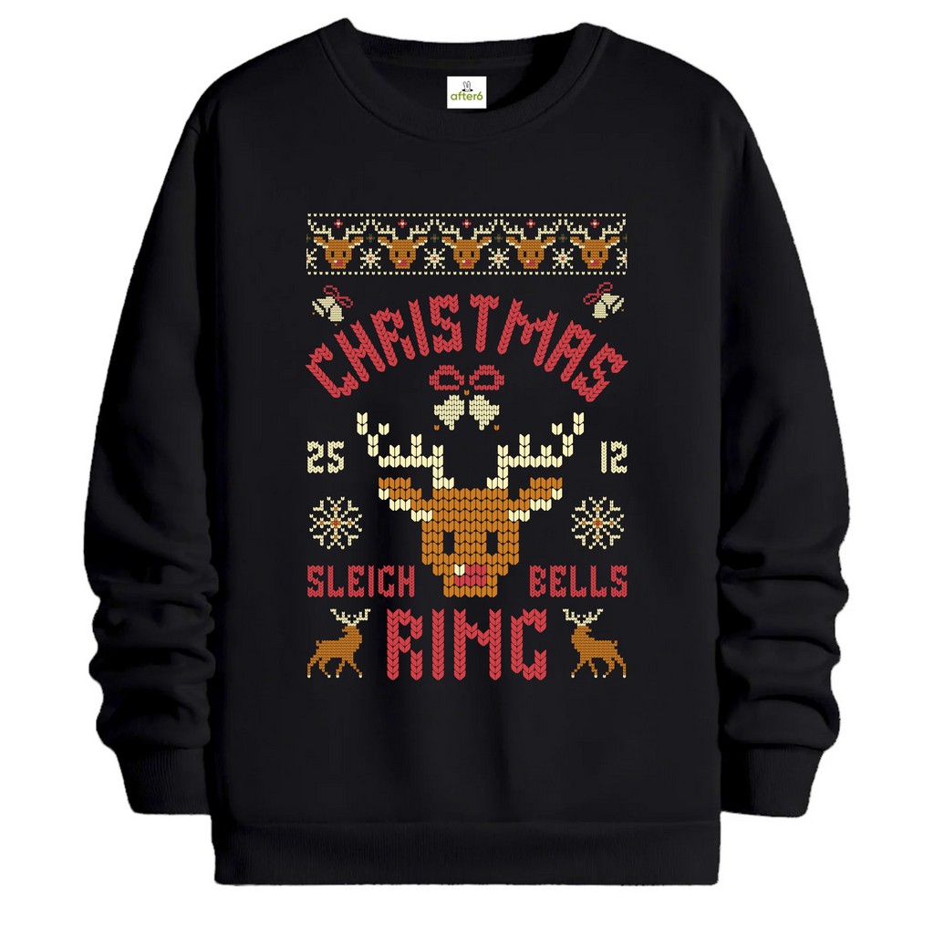 TOBU Unisex / Regular Şardonlu Sweatshirt / Happy Christmas