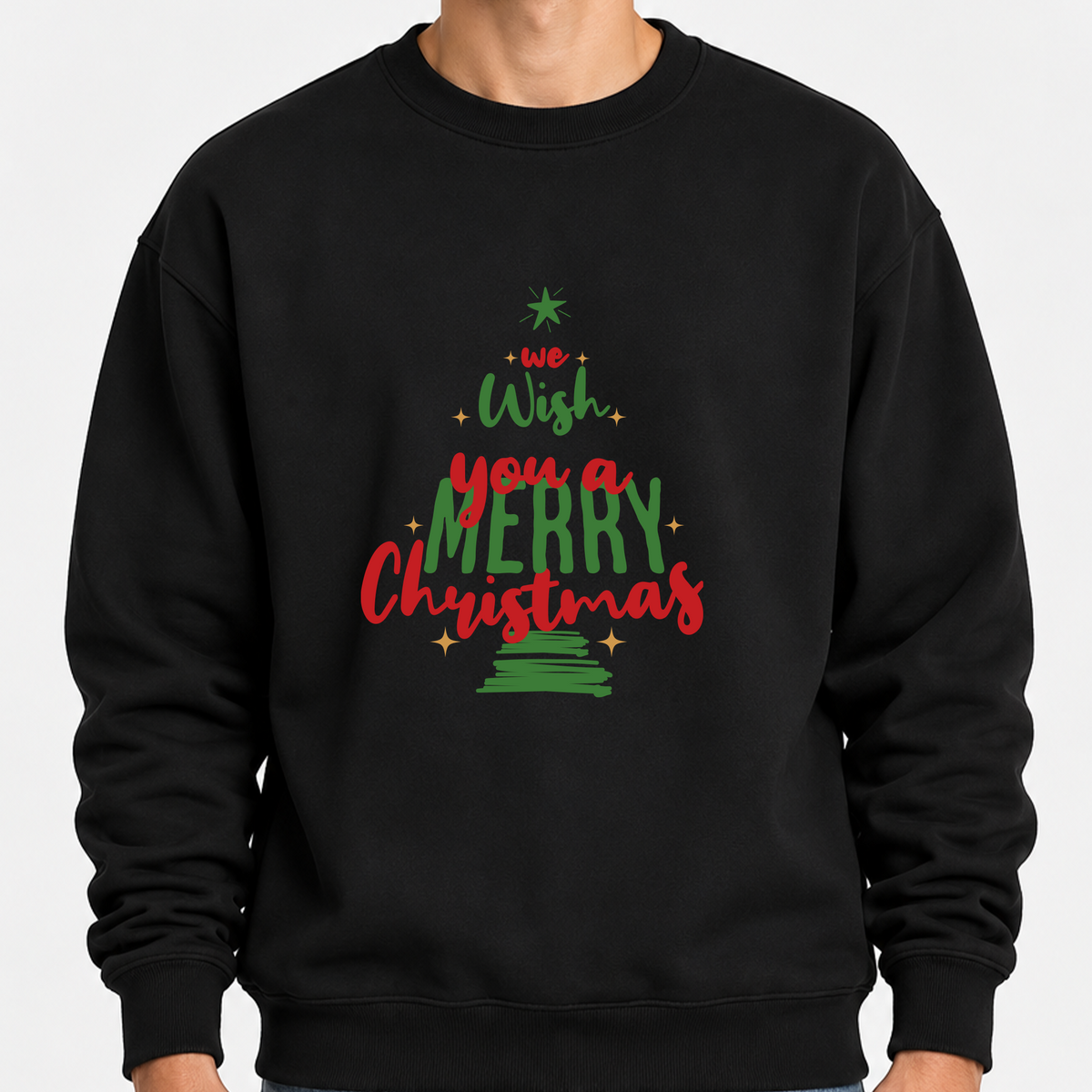 TOBU Unisex / Regular Şardonlu Sweatshirt / You a Merry Christmas