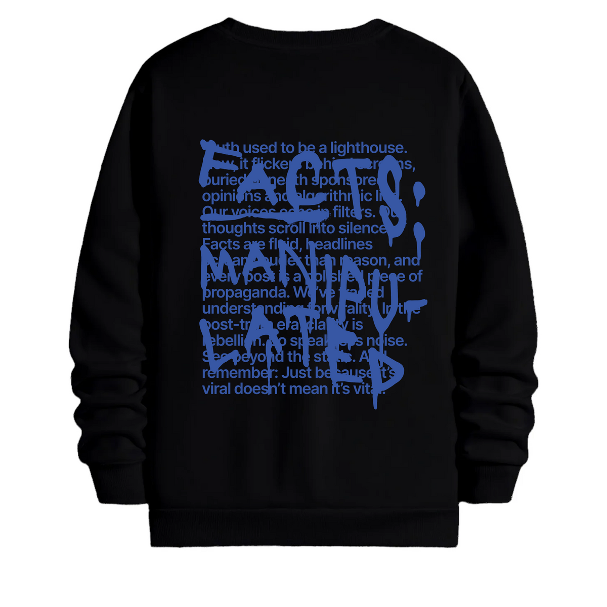 TOBU Unisex / Regular Şardonlu Sweatshirt / Manipulated
