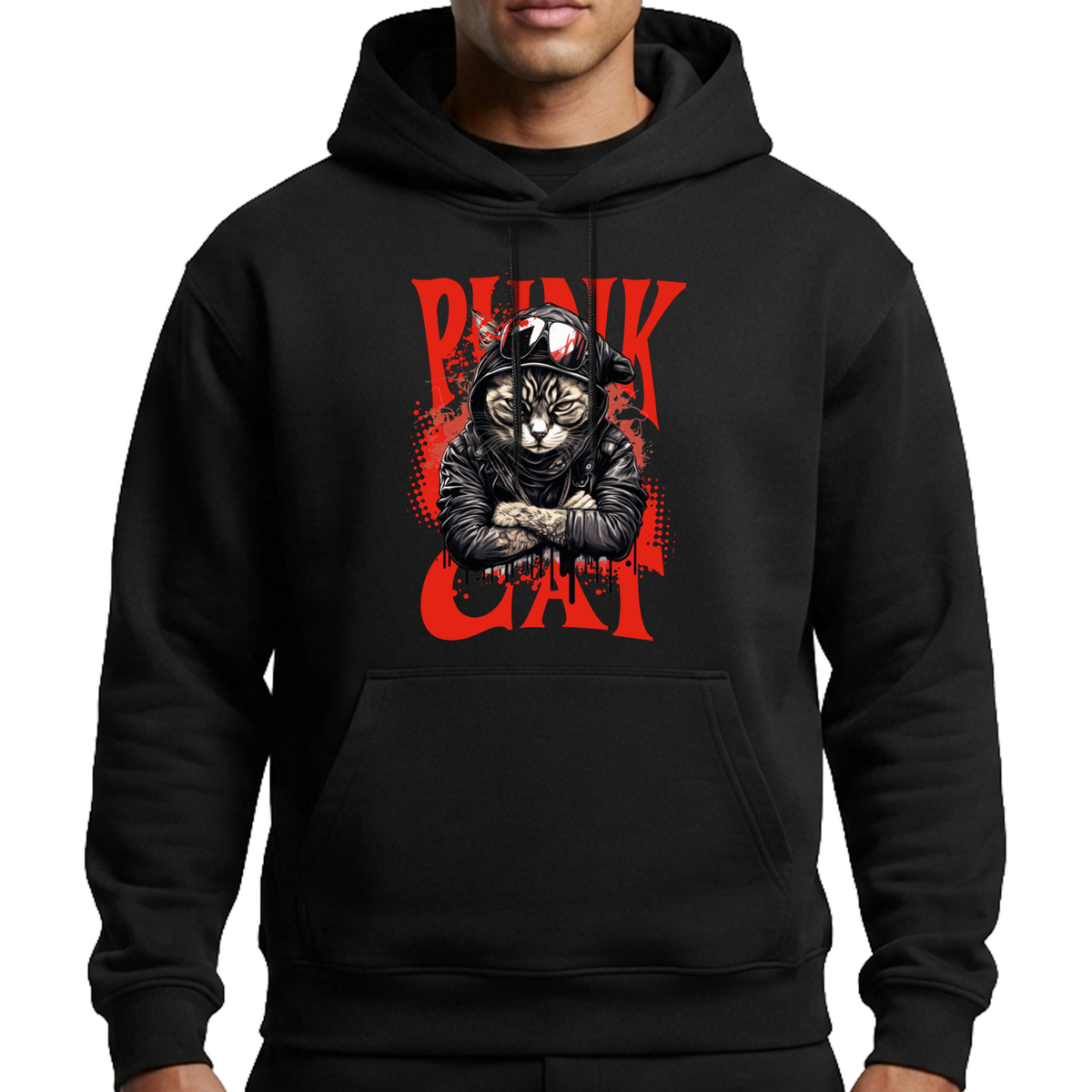 Regular Hoodie / Punk Cat
