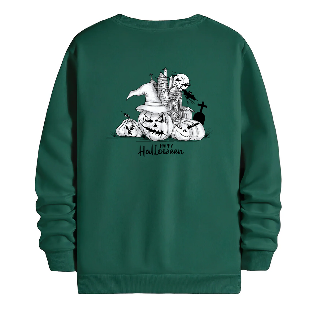 TOBU Unisex / Regular Şardonlu Sweatshirt / Happy Hallowen
