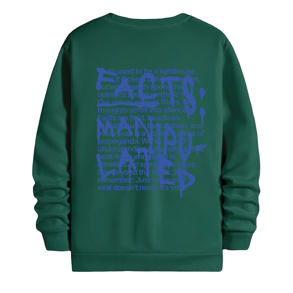 TOBU Unisex / Regular Şardonlu Sweatshirt / Manipulated