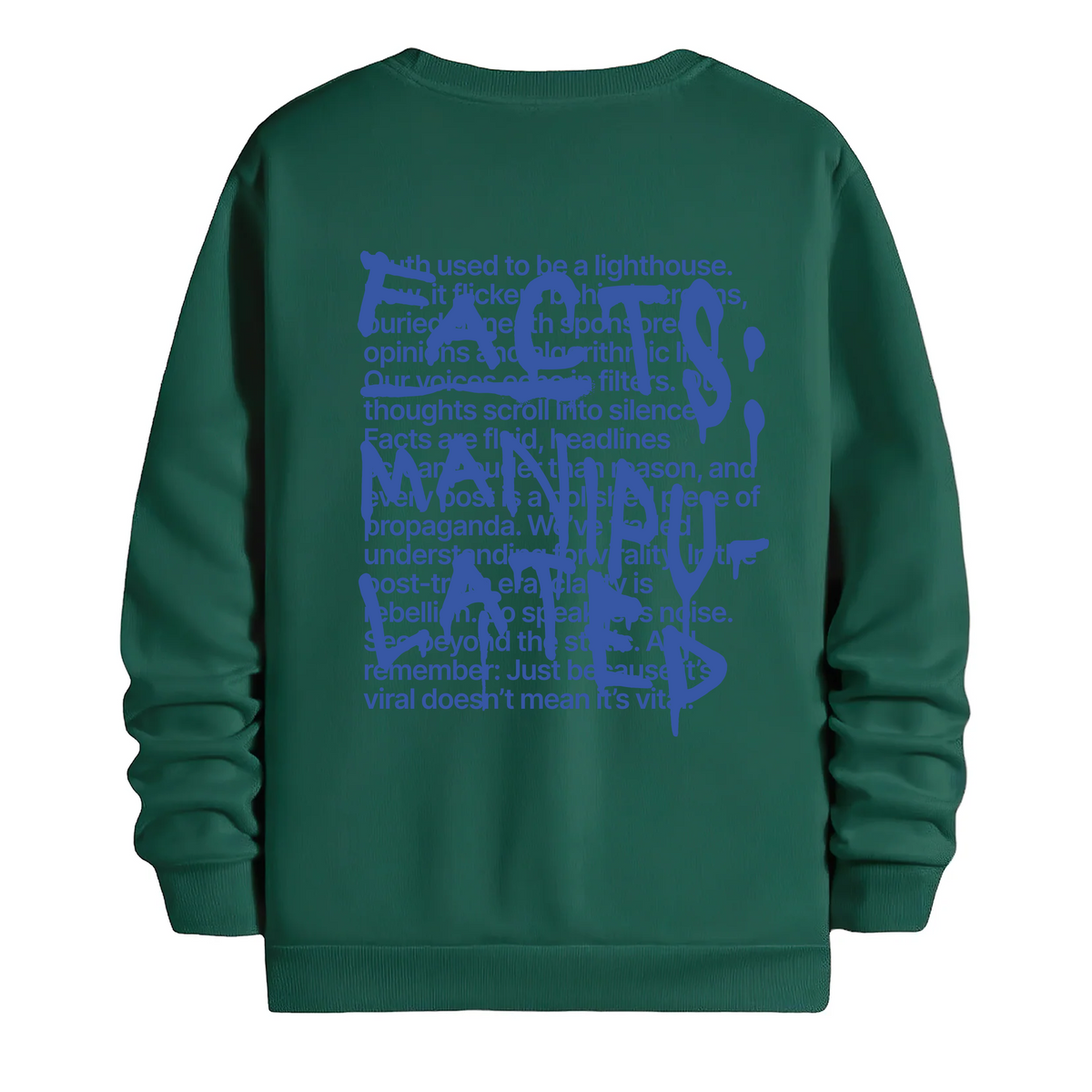 TOBU Unisex / Regular Şardonlu Sweatshirt / Manipulated
