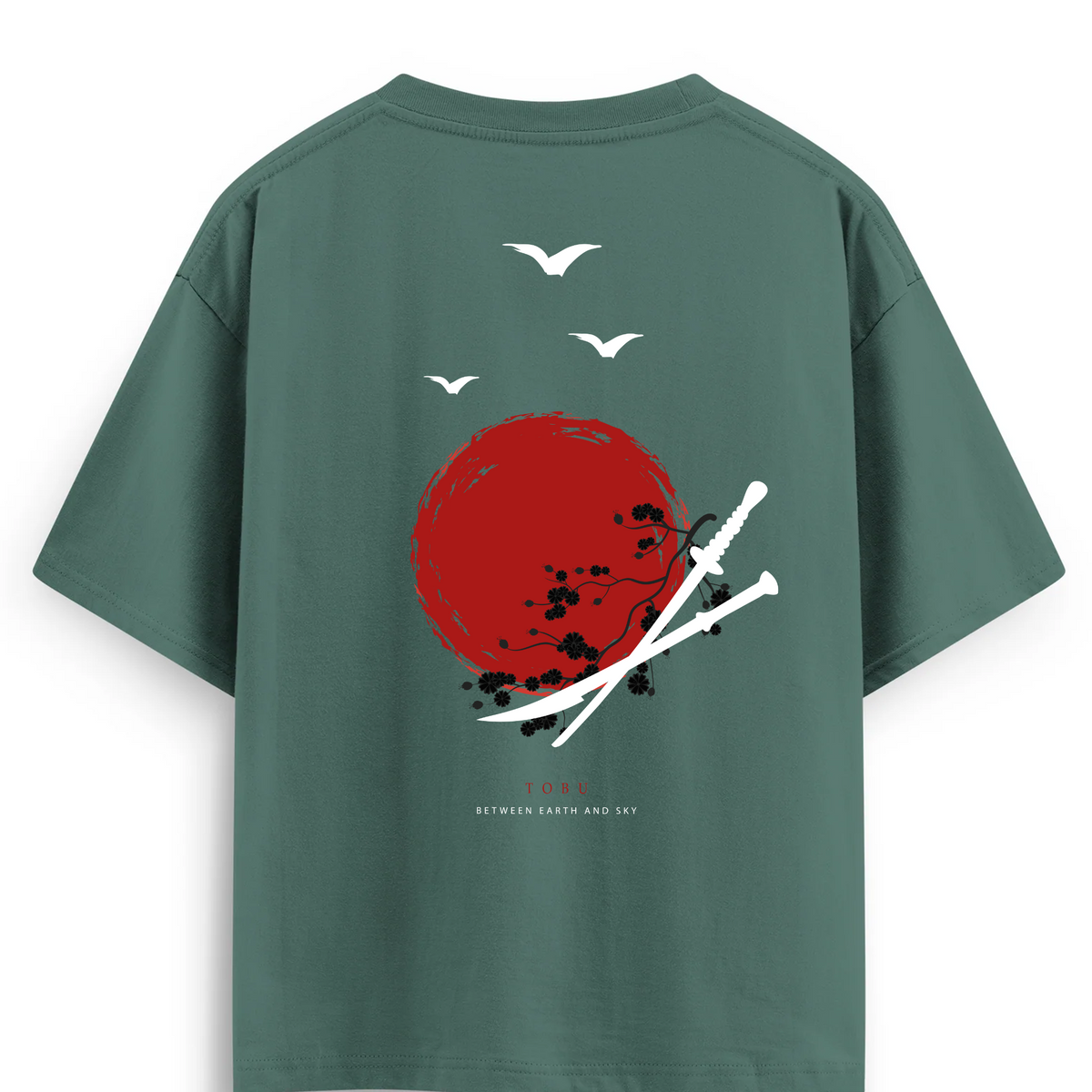 Oversize T-shirt / Instinct  / Samurai Sword