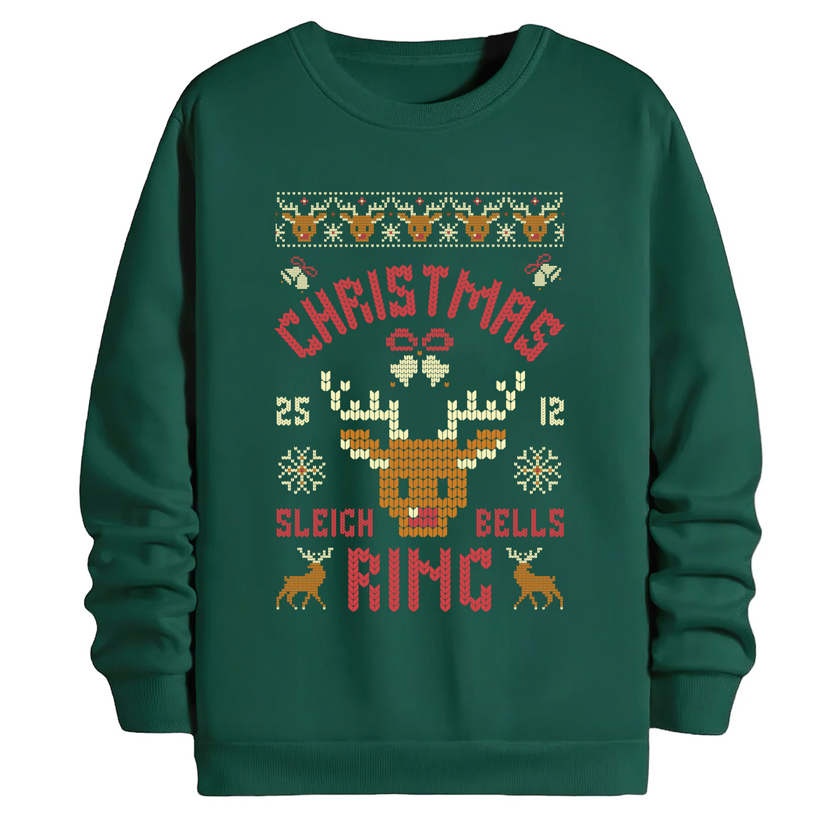 TOBU Unisex / Regular Şardonlu Sweatshirt / Happy Christmas