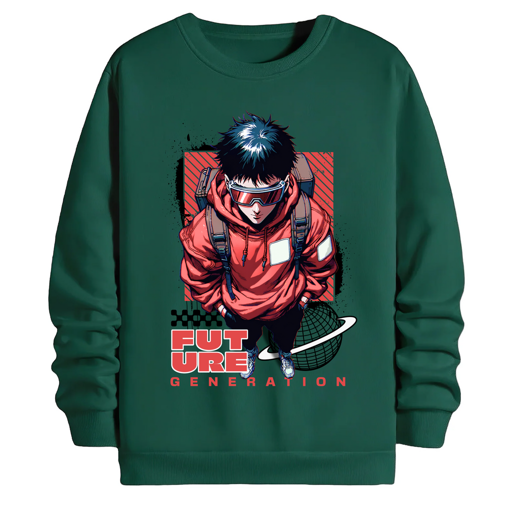 TOBU Unisex / Regular Şardonlu Sweatshirt / Future