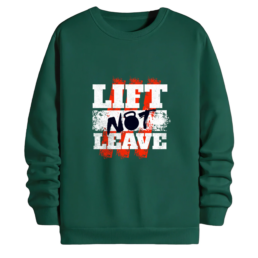 TOBU Unisex / Regular Şardonlu Sweatshirt / lift not leave