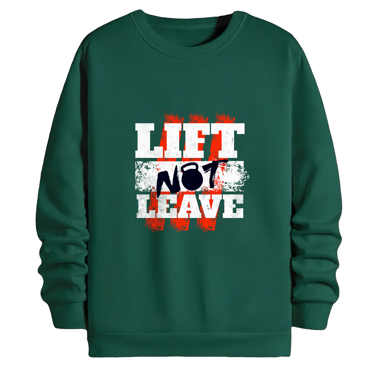 TOBU Unisex / Regular Şardonlu Sweatshirt / lift not leave