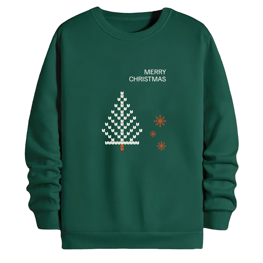 TOBU Unisex / Regular Şardonlu Sweatshirt / Merry Christmas