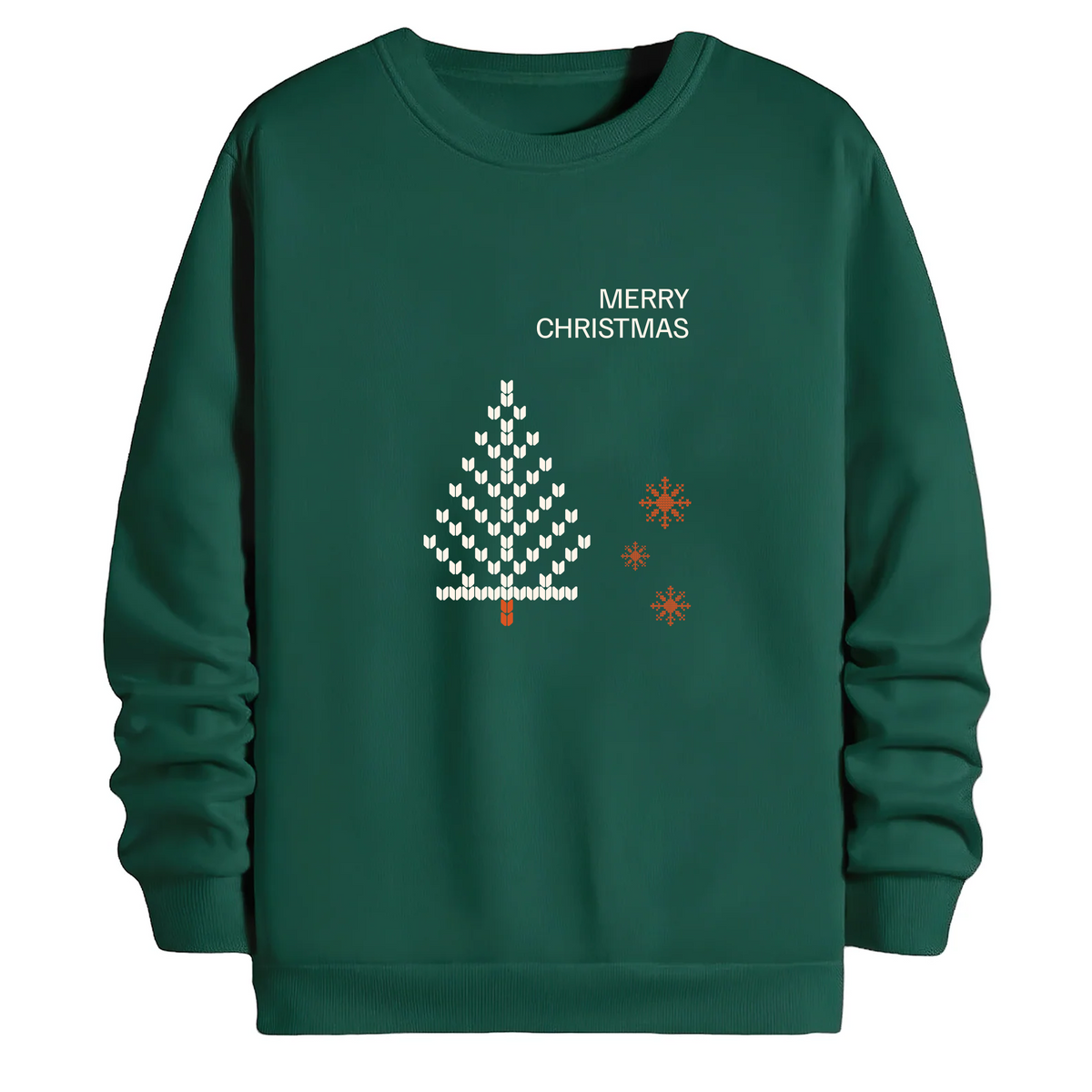 TOBU Unisex / Regular Şardonlu Sweatshirt / Merry Christmas