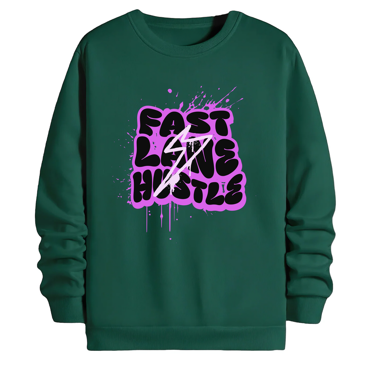 TOBU Unisex / Regular Şardonlu Sweatshirt / Fast Line