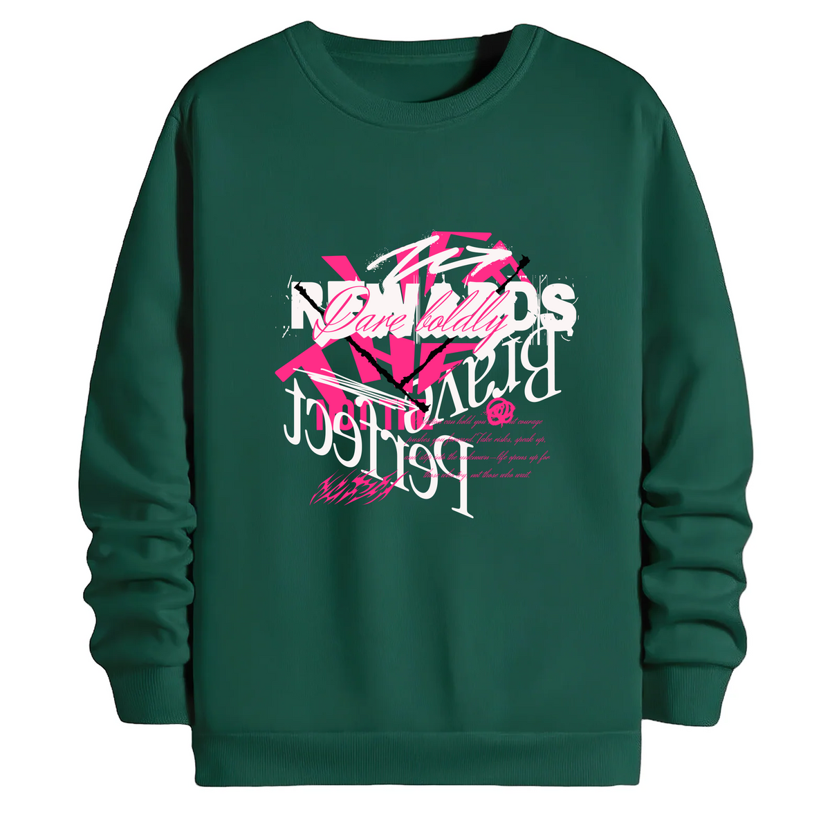 TOBU Unisex / Regular Şardonlu Sweatshirt / The