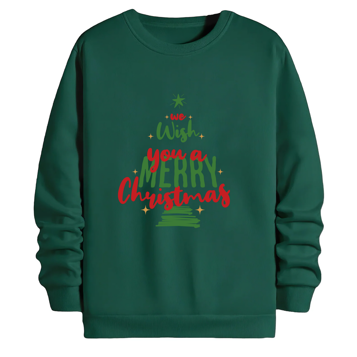 TOBU Unisex / Regular Şardonlu Sweatshirt / You a Merry Christmas