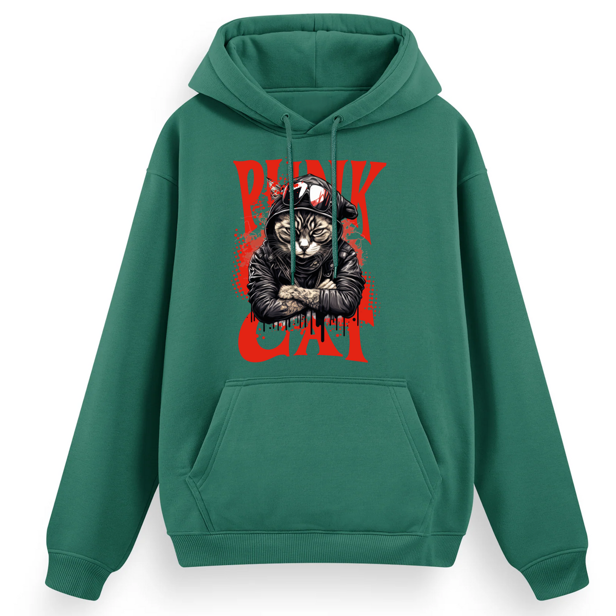Regular Hoodie / Punk Cat
