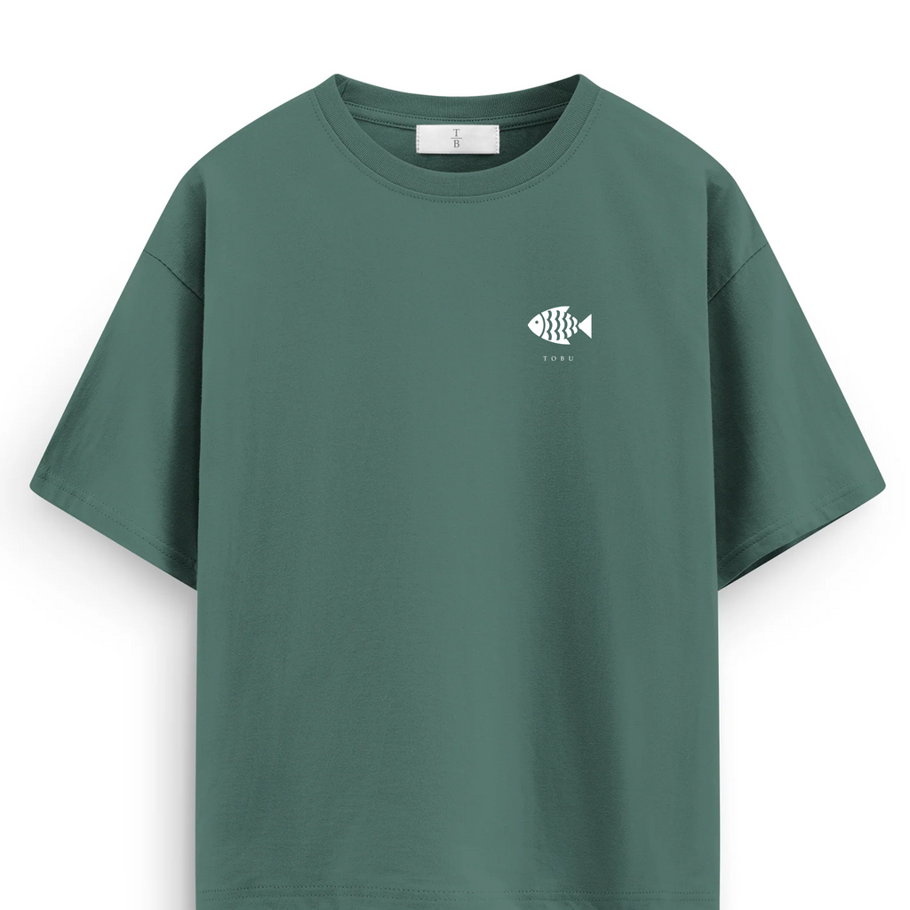 Oversize T-shirt / Tobu Studio / Traditional fish