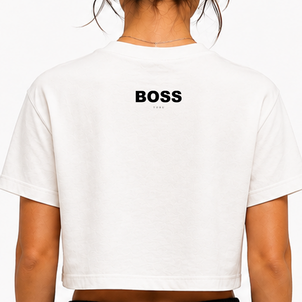 Kadın Crop T-shirt / Boss