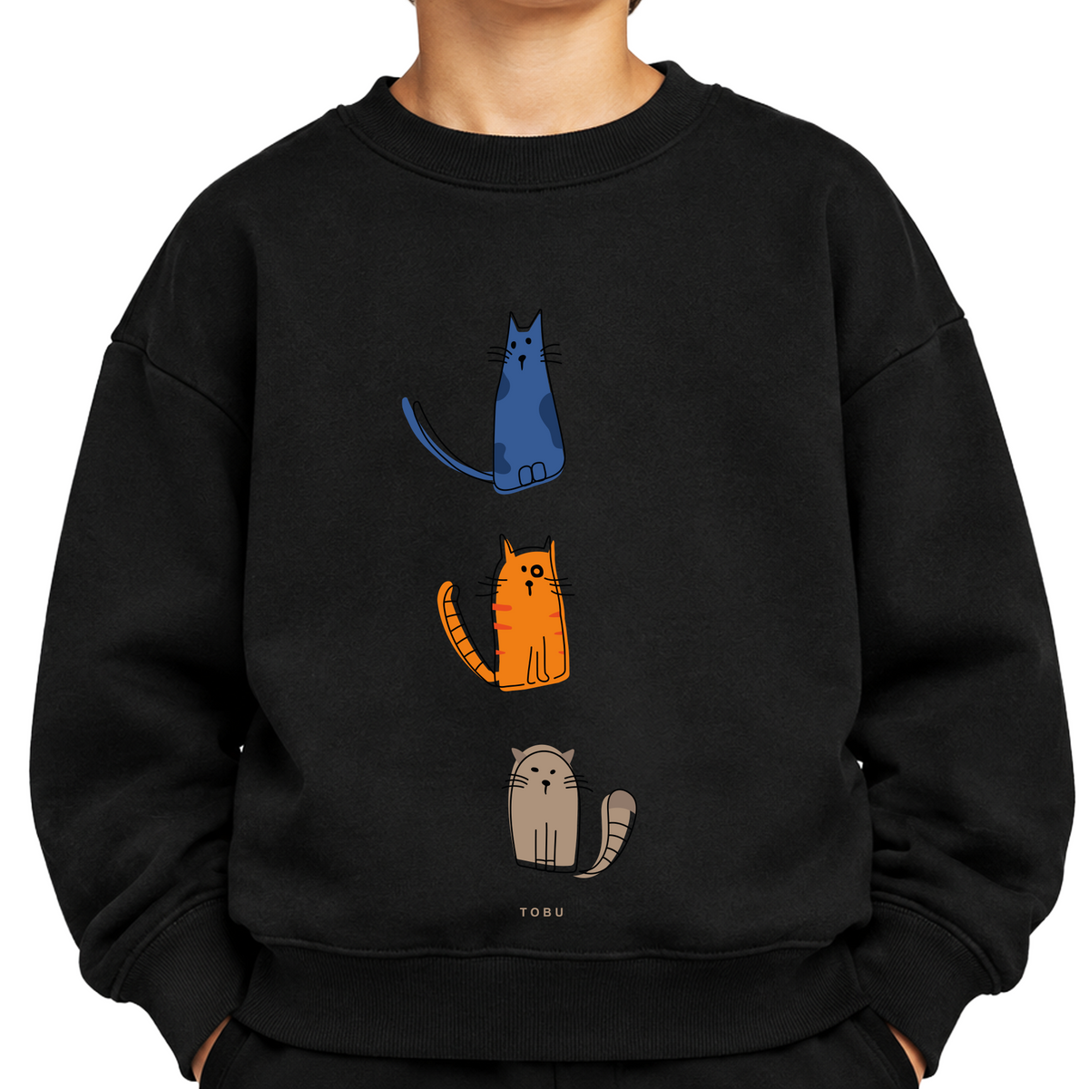 Çocuk Sweatshirt / Cats Trio