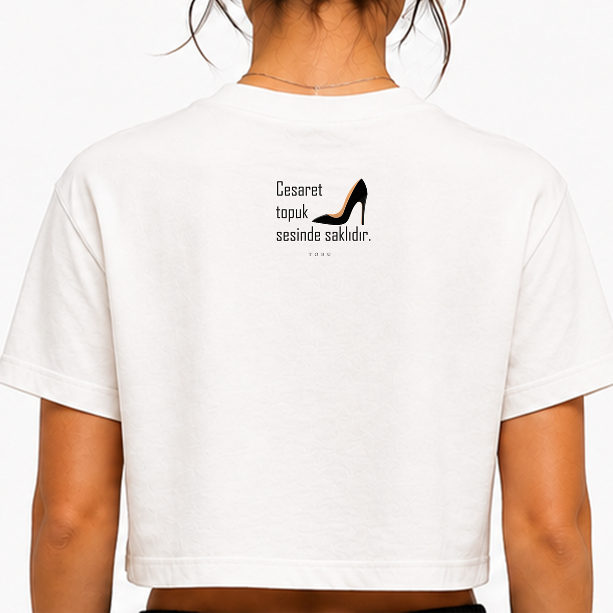 Kadın Crop T-shirt / Woman motto