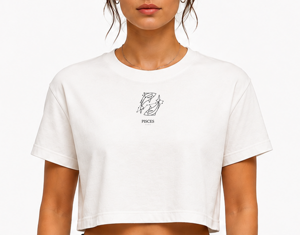Kadın Crop T-shirt / Zodiac