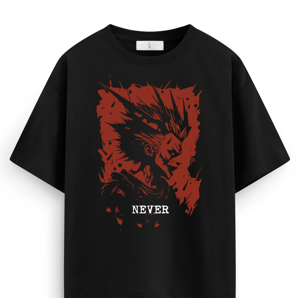 Oversize T-shirt / Anime / Never