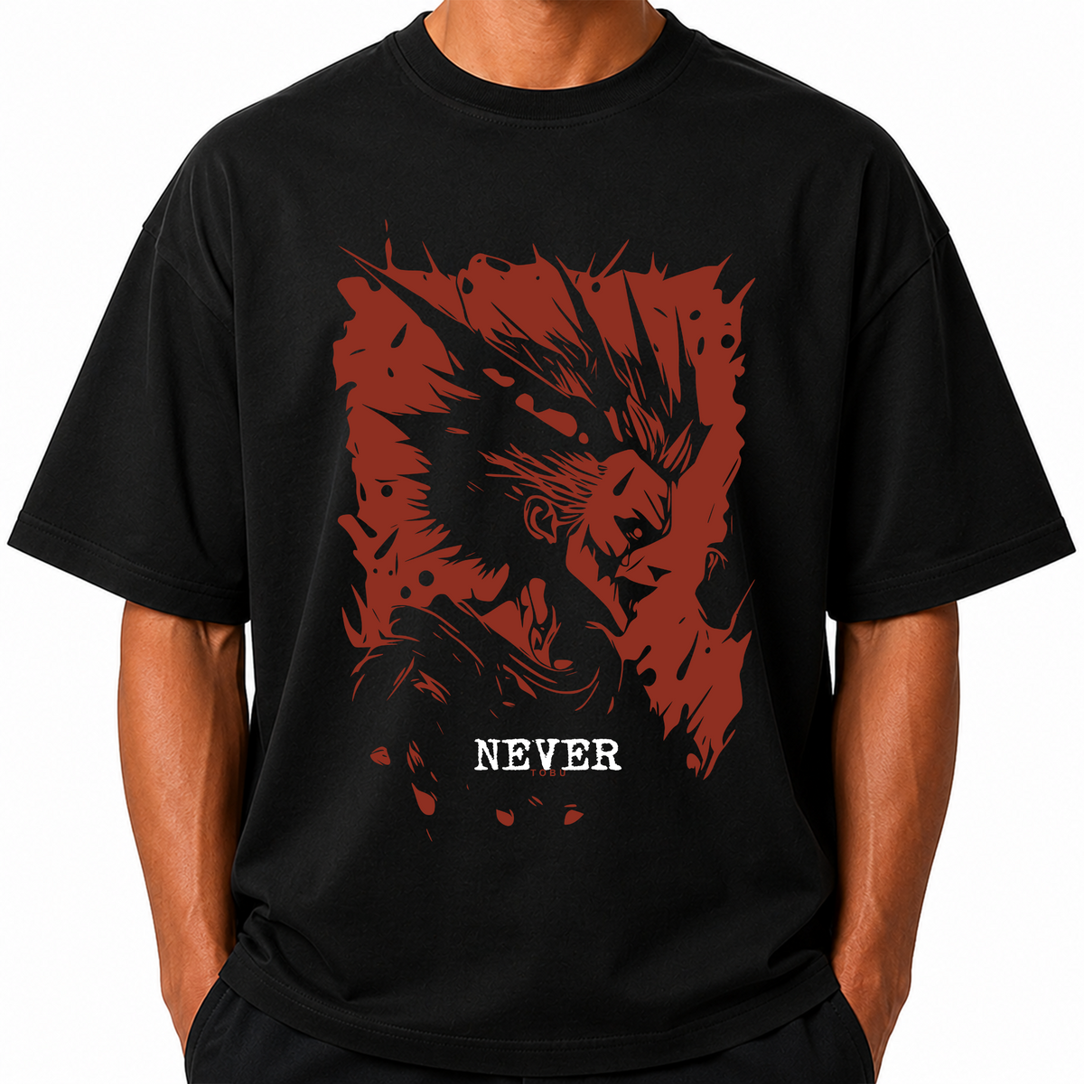 Oversize T-shirt / Anime / Never